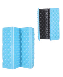 Folding foam mat for seating tourist blue
