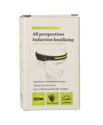 LED rechargeable headlamp flashlight