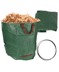 Garden leaf waste garbage can 270l bag large