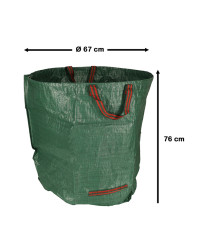 Garden leaf waste garbage can 270l bag large
