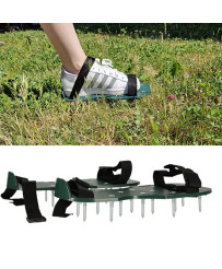 Aerator lawn scarifier spiked lawn shoes
