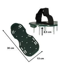 Aerator lawn scarifier spiked lawn shoes