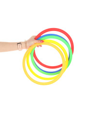 Classroom game colored hoops 10 wheels and connectors