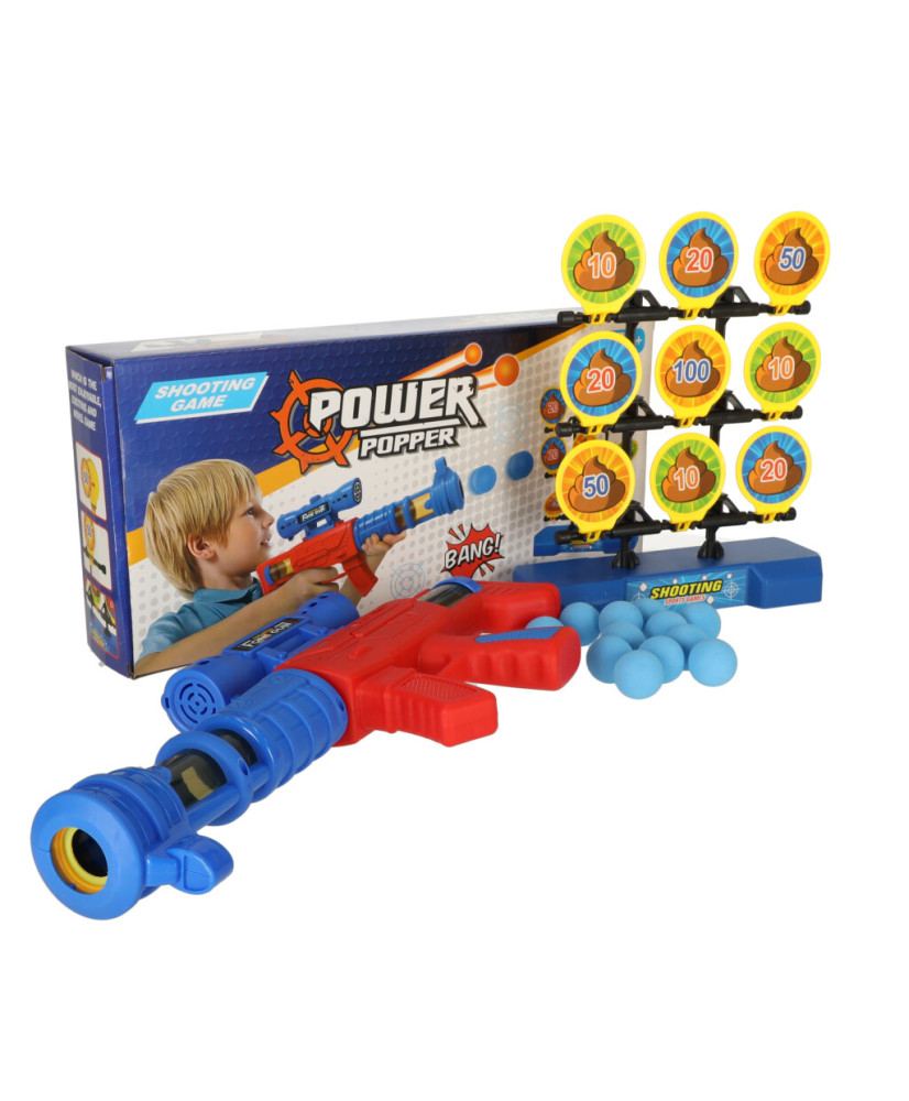 Target shooting moving target ball gun