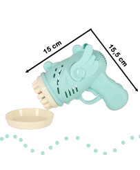 Soap bubble gun soap bubbles with wings blue