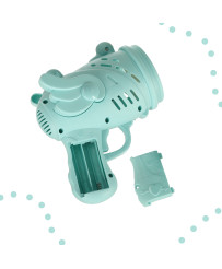 Soap bubble gun soap bubbles with wings blue