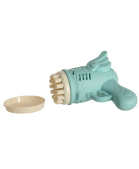 Soap bubble gun soap bubbles with wings blue