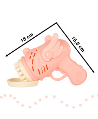 Soap bubble gun soap bubbles with wings pink