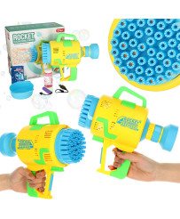 Soap bubble machine gun...
