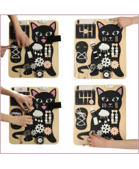 Sensory manipulation board Kitten LULILO KICIAO