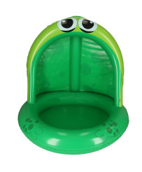 Inflatable pontoon pool with canopy frog 95cm
