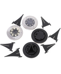 Solar garden ground invasion lights 8LED 4pcs cold white