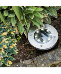 Solar garden ground invasion lights 8LED 4pcs cold white