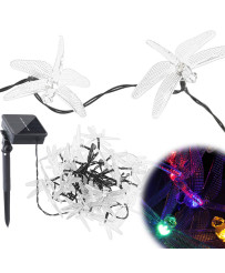 Solar garden lights dragonflies 6,5m 30LED multicolor
