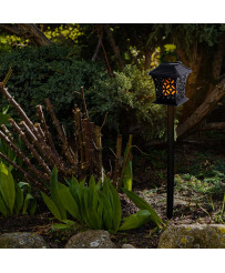 Solar pendant lantern standing 12LED lamp