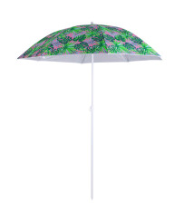 Beach garden umbrella adjustable 150cm broken leaves