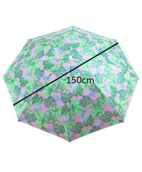 Beach garden umbrella adjustable 150cm broken leaves