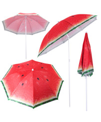Beach garden umbrella adjustable 150cm broken watermelon