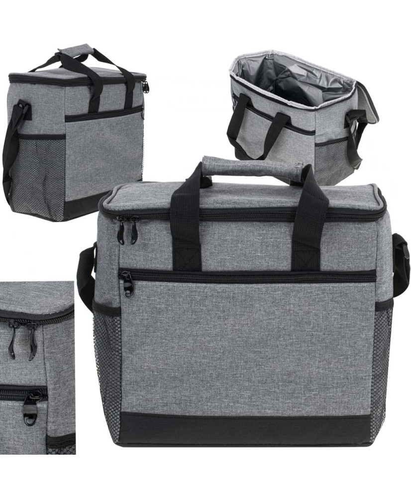 Thermal bag for lunch beach picnic 16L grey