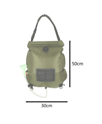 20L XXL solar camping field hiking shower with thermometer