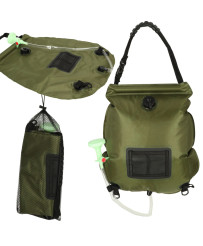 20L XXL solar camping field hiking shower with thermometer