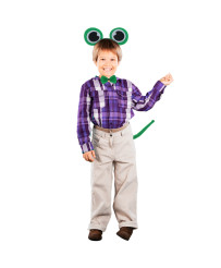 Costume headband bow tie tail set frog