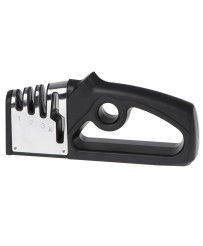 Sharpener for kitchen knives and scissors 4-in-1