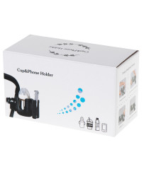 Bottle cup phone holder for bike stroller