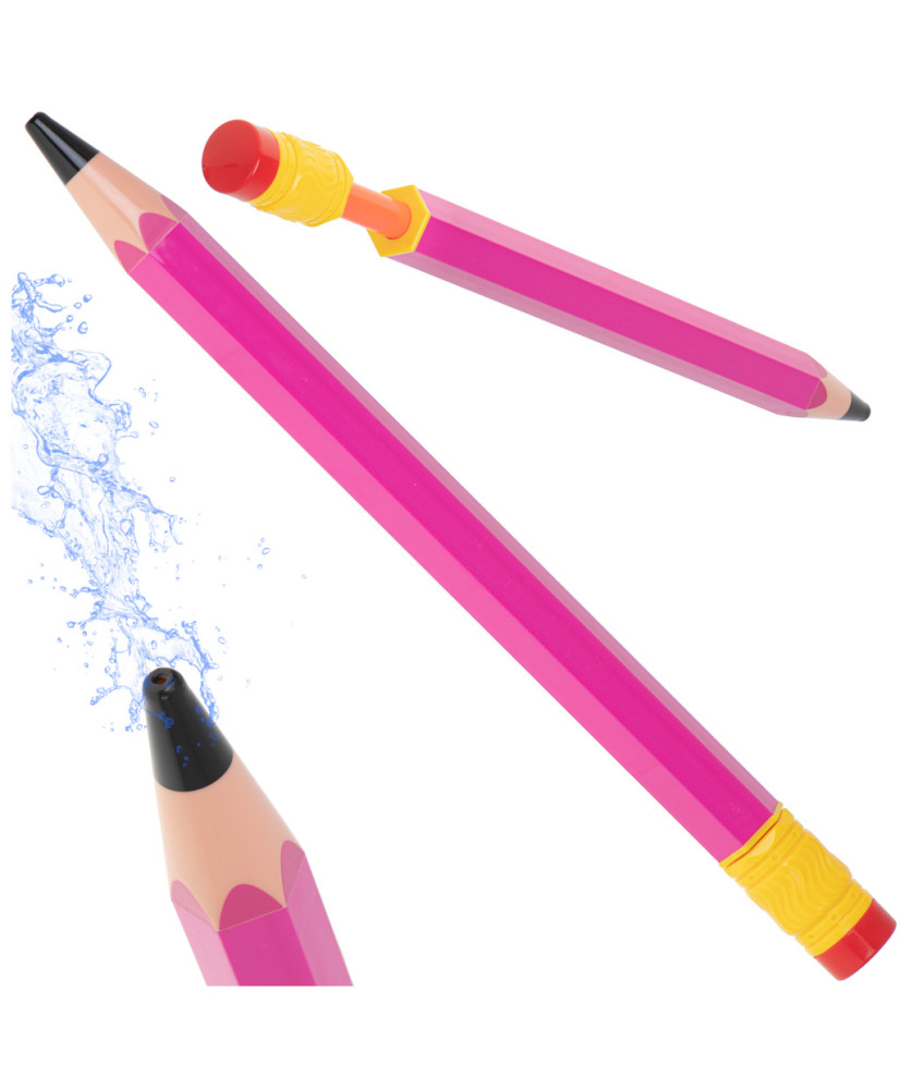 Syringe water pump pencil 54cm pink