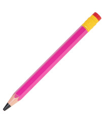 Syringe water pump pencil 54cm pink