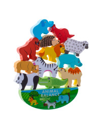 Jigsaw puzzle game balancing safari animals