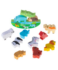 Jigsaw puzzle game balancing safari animals