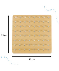 Geoboard geoplan wooden puzzle creating shapes with rubber bands