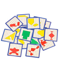 Geoboard geoplan wooden puzzle creating shapes with rubber bands