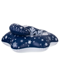 Slide sled inflatable snow wheel tire star