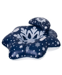 Slide sled inflatable snow wheel tire star