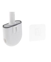 Silicone toilet brush with container white
