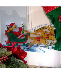 LED pendant lights Christmas decoration Santa's sleigh.