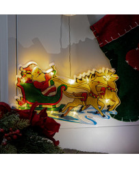 LED pendant lights Christmas decoration Santa's sleigh.