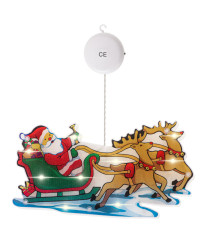 LED pendant lights Christmas decoration Santa's sleigh.