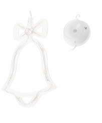 LED lights pendant ornament Christmas bell decoration