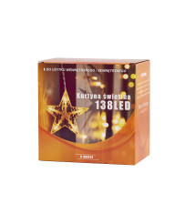 LED curtain lights stars 2.5m 138LED multicolor