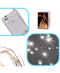 LED decorative wire lights 10m 100LED cold white