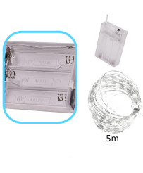 LED decorative wire lights 5m 50LED cold white