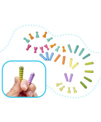 Family game fish caterpillar fishing montessori