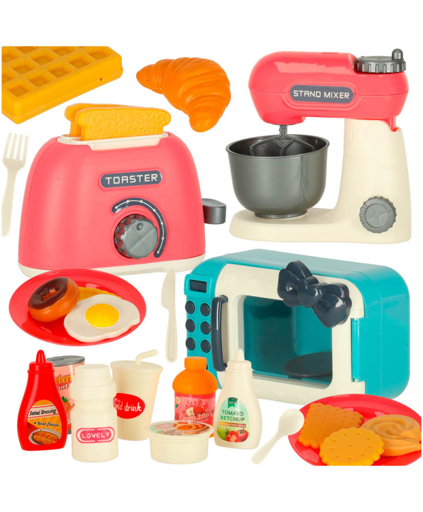 Microwave toaster mixer vegetables + accessories