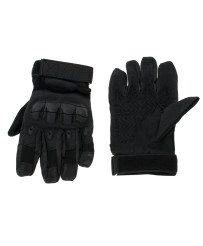 Military tactical gloves knuckle protection L black