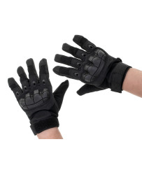 Military tactical gloves knuckle protection L black