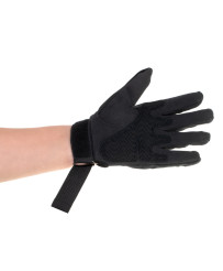 Military tactical gloves knuckle protection L black
