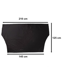 Magnetic curtain windshield sunshade